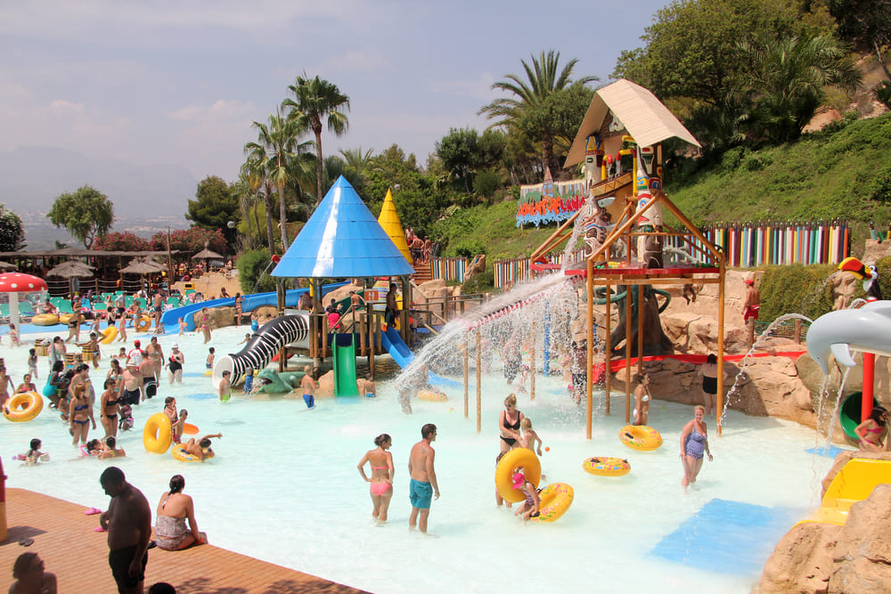 Imagen del parque de agua Aqualandia en Benidorm